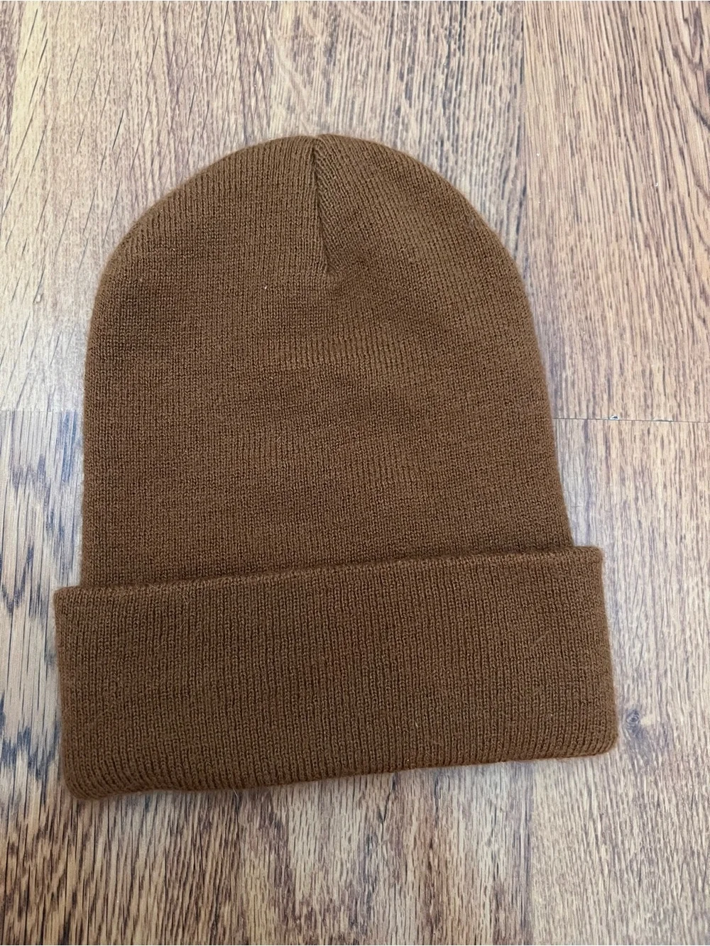 Carhartt Brown Knit Beanie Cuffed Watch Cap Winter Hat Logo Workwear Streetwear